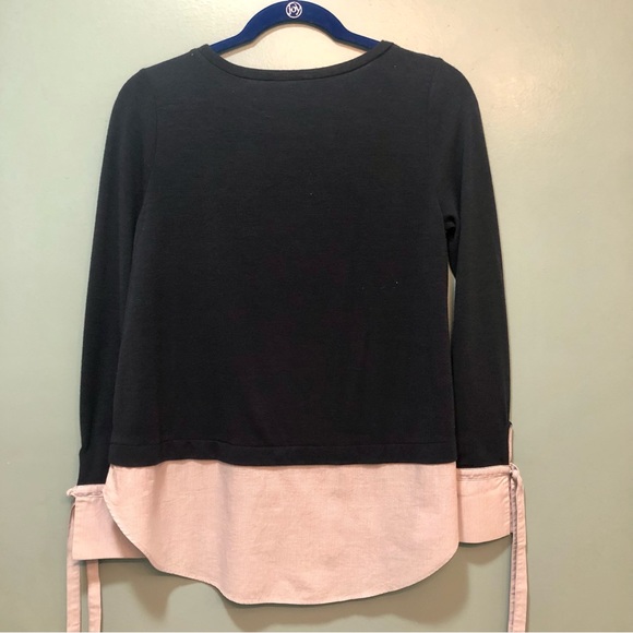 Loft Pin Striped Layered Look Shirt - Picture 10 of 15